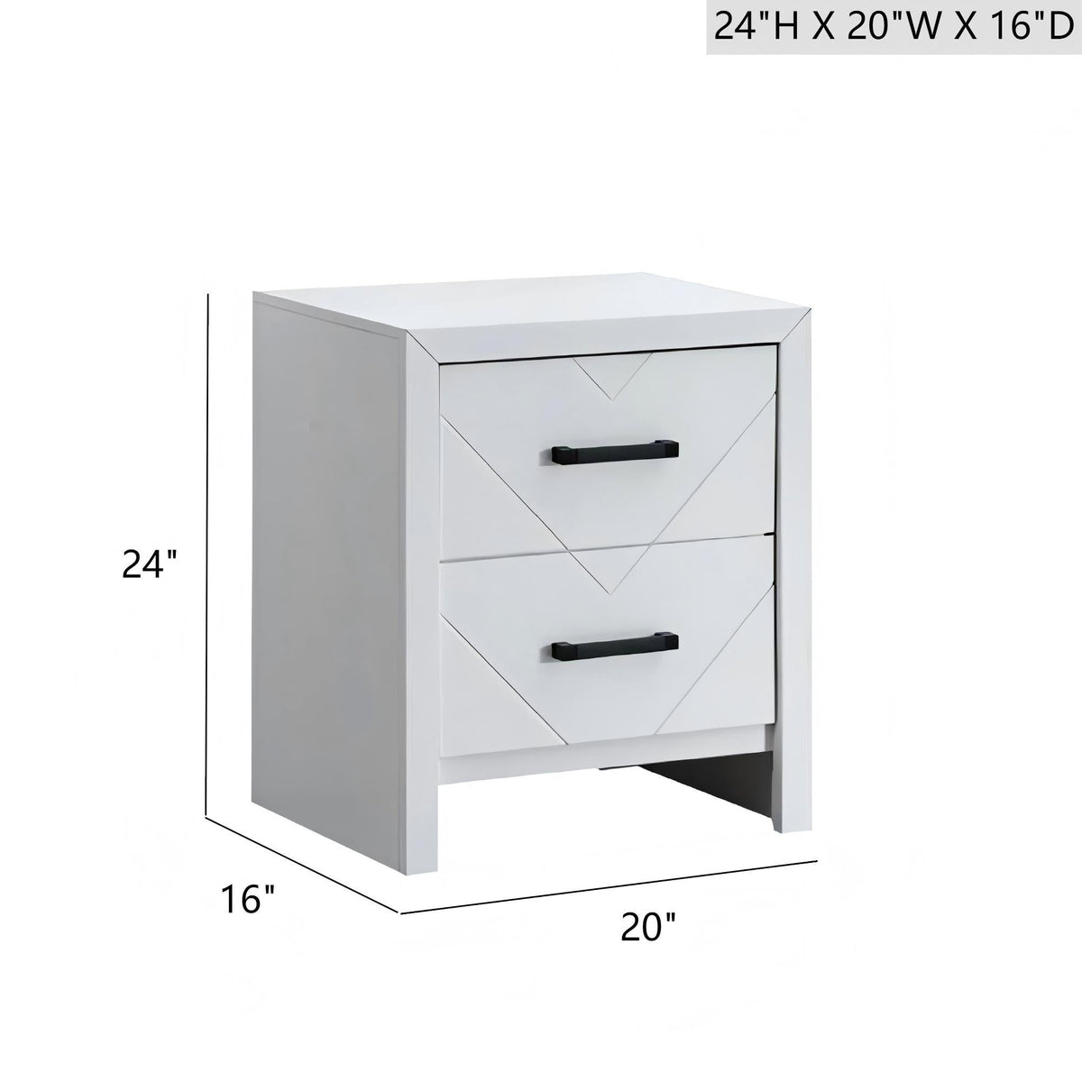 Morris - 2 Drawers Nightstand, photo 6 of 14