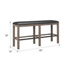 Bar Height Bench - Brown by Unique Piece Furniture
