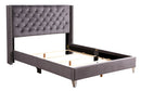 Upholstered Nailhead Trim Chic Bed by Unique Piece Furniture