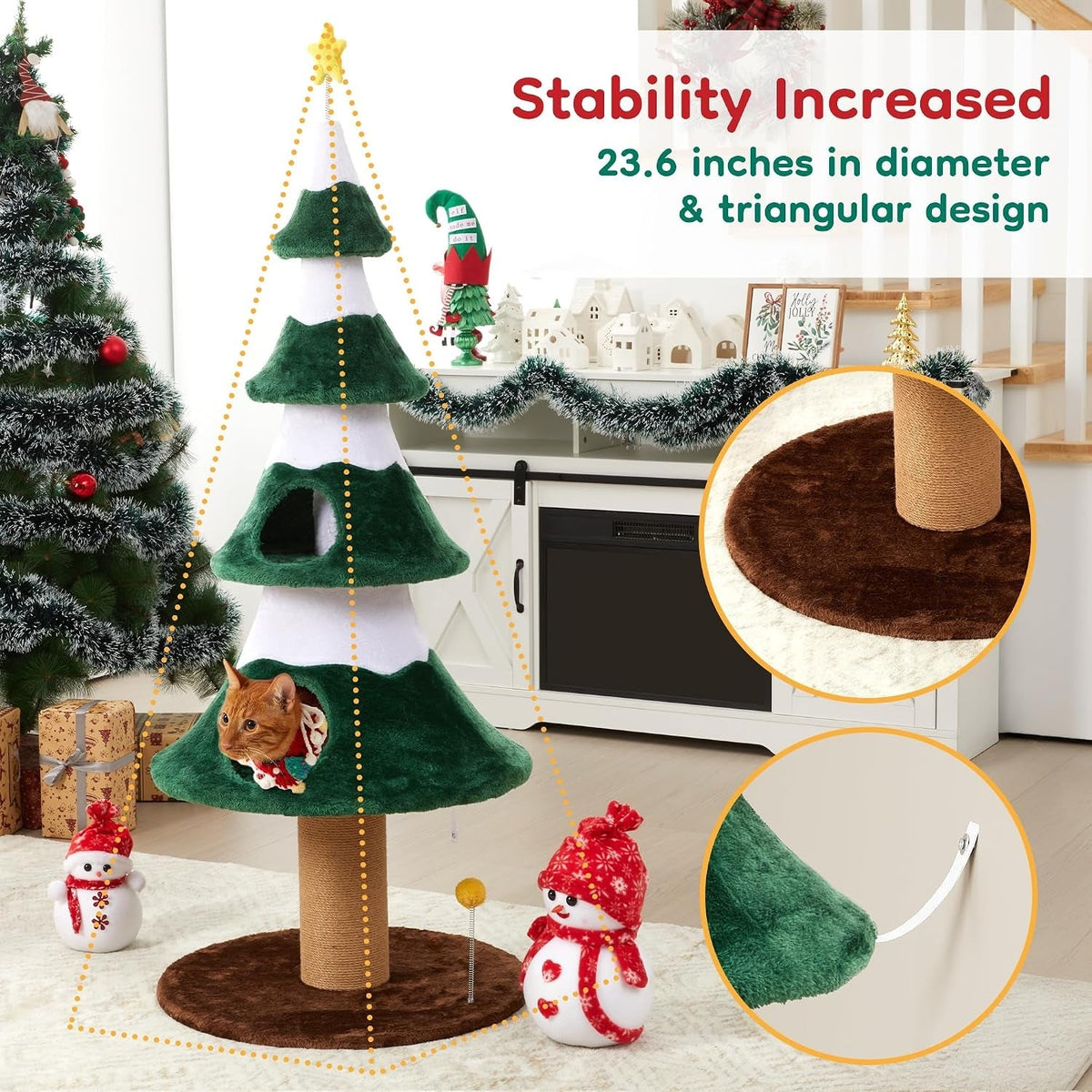62" Cat Tree with Heavy Duty Base, photo 5 of 8
