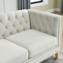 Modern Sofa With Button Tufting, Upholstered Couch For Living Room by HouseOfZazla
