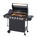 6 Burner BBQ Propane Gas Grill with Side Burner by HouseOfZazla