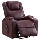 Macklin - Power Lift Massage Recliner With Heat And Dual Cupholders by HouseOfZazla