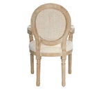 French Vintage Upholstered Fabric Dining Armchair (Set of 2) - Beige by HouseOfZazla