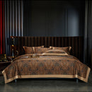CasaFoyer 140TC Cotton Satin Digital Printed Four-piece Bedding Set