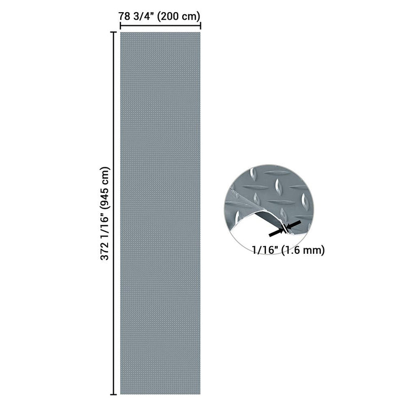 Yescom Garage Floor Mat Vinyl Roll Diamond Gray