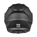 AHR RUN-M3 Modular Helmet Flip Up DOT 2-Visors Matte Black