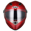 AHR DOT Motorcycle Helmet Full Face Dual Visors Red