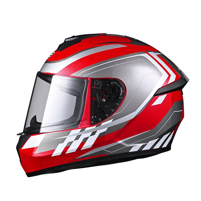 AHR RUN-F3 Full Face DOT Motor Helmet Red