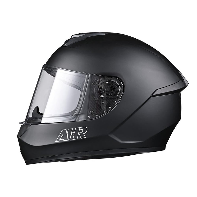 AHR RUN-F3 Full Face DOT Motor Helmet Matt Black