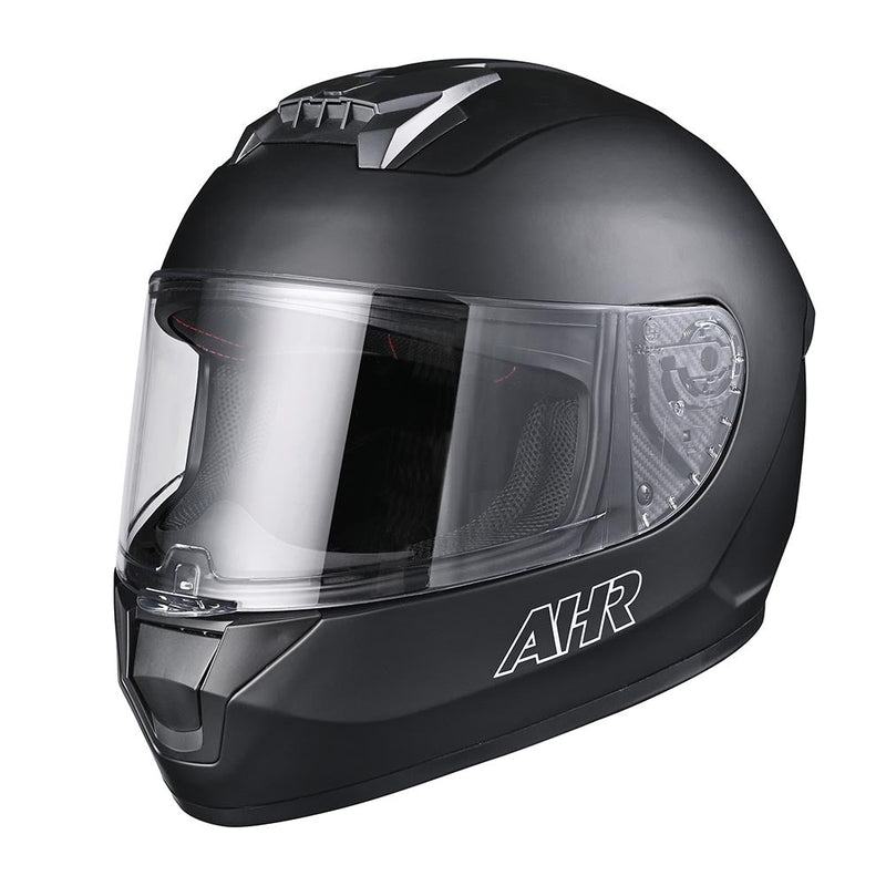 AHR RUN-F3 Full Face DOT Motor Helmet Matt Black