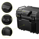 Yescom Motorcycle Trunk Box with Backrest Scooter Tour Pack by yescomusa