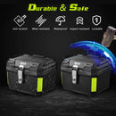 Yescom Motorcycle Trunk Box with Backrest Scooter Tour Pack by yescomusa