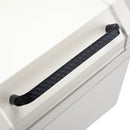 Yescom White Motorcycle Trunk Box with Backrest Scooter Tour Pack