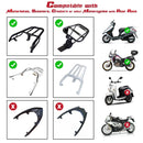 Yescom Motorcycle Scooter Truck Tail Box Topcase Black