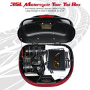 Yescom Motorcycle Truck with Backrest Scooter Tour Pack Gloss Black