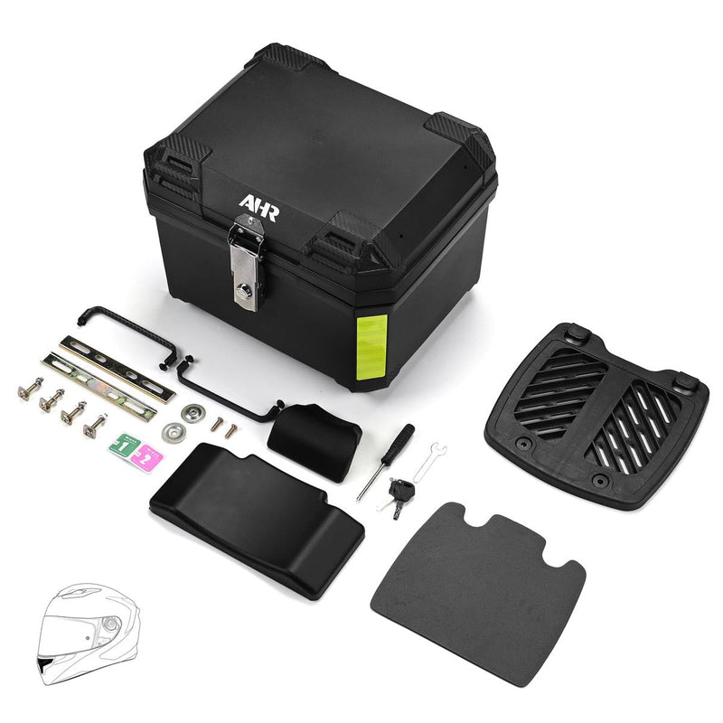 Yescom Motorcycle Truck Box with Backrest Scooter Tour Pack