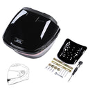 Yescom Motorcycle Truck with Backrest Scooter Tour Pack Gloss Black