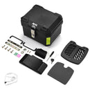 Yescom Motorcycle Truck Box with Backrest Scooter Tour Pack