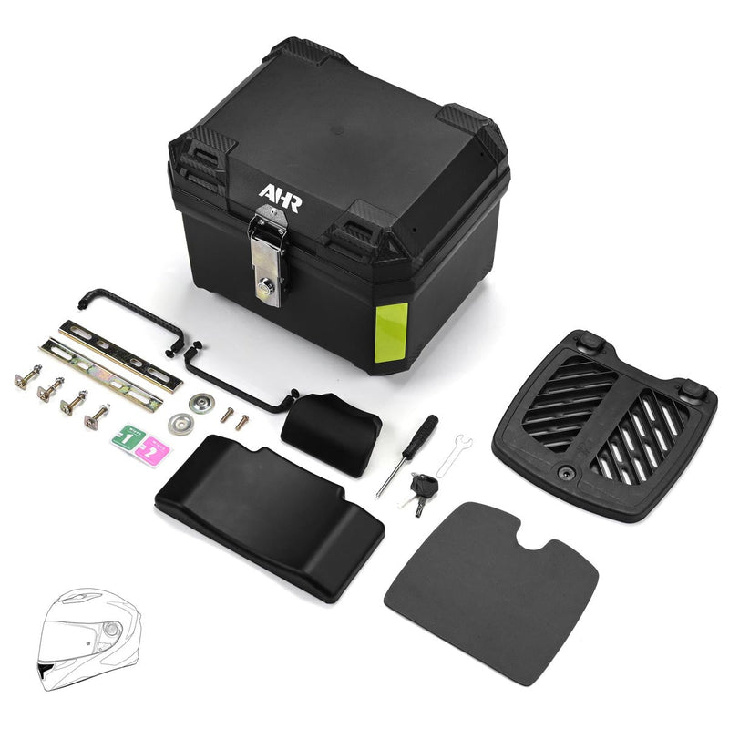 Yescom Motorcycle Truck Box with Backrest Scooter Tour Pack