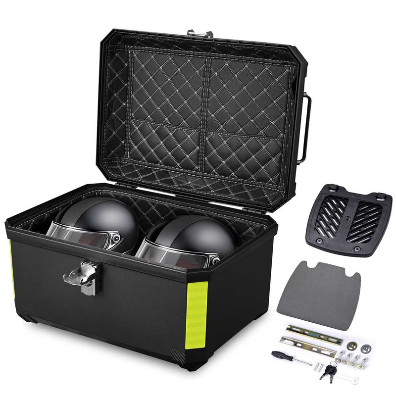 Yescom Motorcycle Truck Box with Backrest Scooter Tour Pack