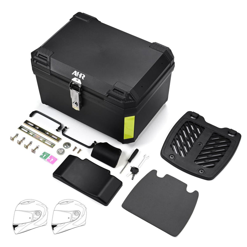 Yescom Motorcycle Truck Box with Backrest Scooter Tour Pack