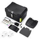 Yescom Motorcycle Trunk Box with Backrest Scooter Tour Pack by yescomusa