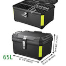 Yescom Motorcycle Truck Box with Backrest Scooter Tour Pack