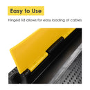 Yescom Cable Ramp Protector Rubber Cable Cover 1-Channel for 2" Cables