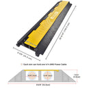 Yescom Cable Ramp Protector Rubber Cable Cover 2-Channel (Preorder)