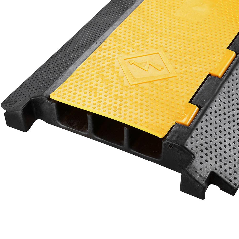 Yescom Cable Ramp Protector Rubber Cable Cover 3-Channel for 2" Cables, photo 4 of 10