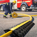 Yescom Cable Ramp Rubber Hose Protector 1 Channel for 3 1/8" Cables