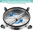Yescom 16.5in Pressure Washer Surface Cleaner Stainless Steel