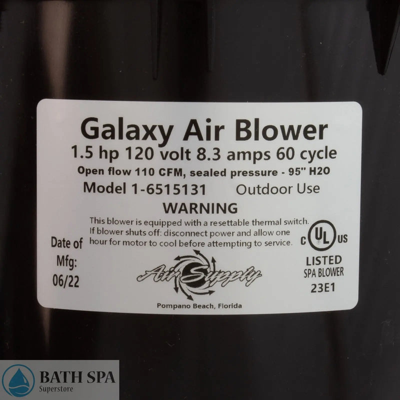 Air Supply Galaxy Pro 1.5 HP Air Blower [120v] [7.4 Amps] (6515131)