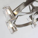 34" Bucholz Modern DC Motor Brushed Nickel Downrod Mount Reversible Ceiling Fan with LED Lighting and Remote Control