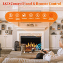 34 Inch Electric Fireplace Insert Adjuatble Flame Colors 936BXB