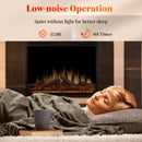 34 Inch Electric Fireplace Insert Adjuatble Flame Colors 936BXB