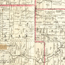 Vintage Map of Licking County, Ohio 1854