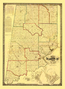 Vintage Map of Dearborn County, Indiana 1860