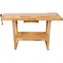 55" Wood Workbench – Heavy Duty with Storage