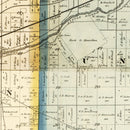 Vintage Map of Huntington County, Indiana 1866