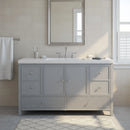 Bathroom Vanity With Separate Sink, Soft Close Doors And 4 Drawers by HouseOfZazla