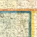 Vintage Map of Kosciusko County, Indiana 1866