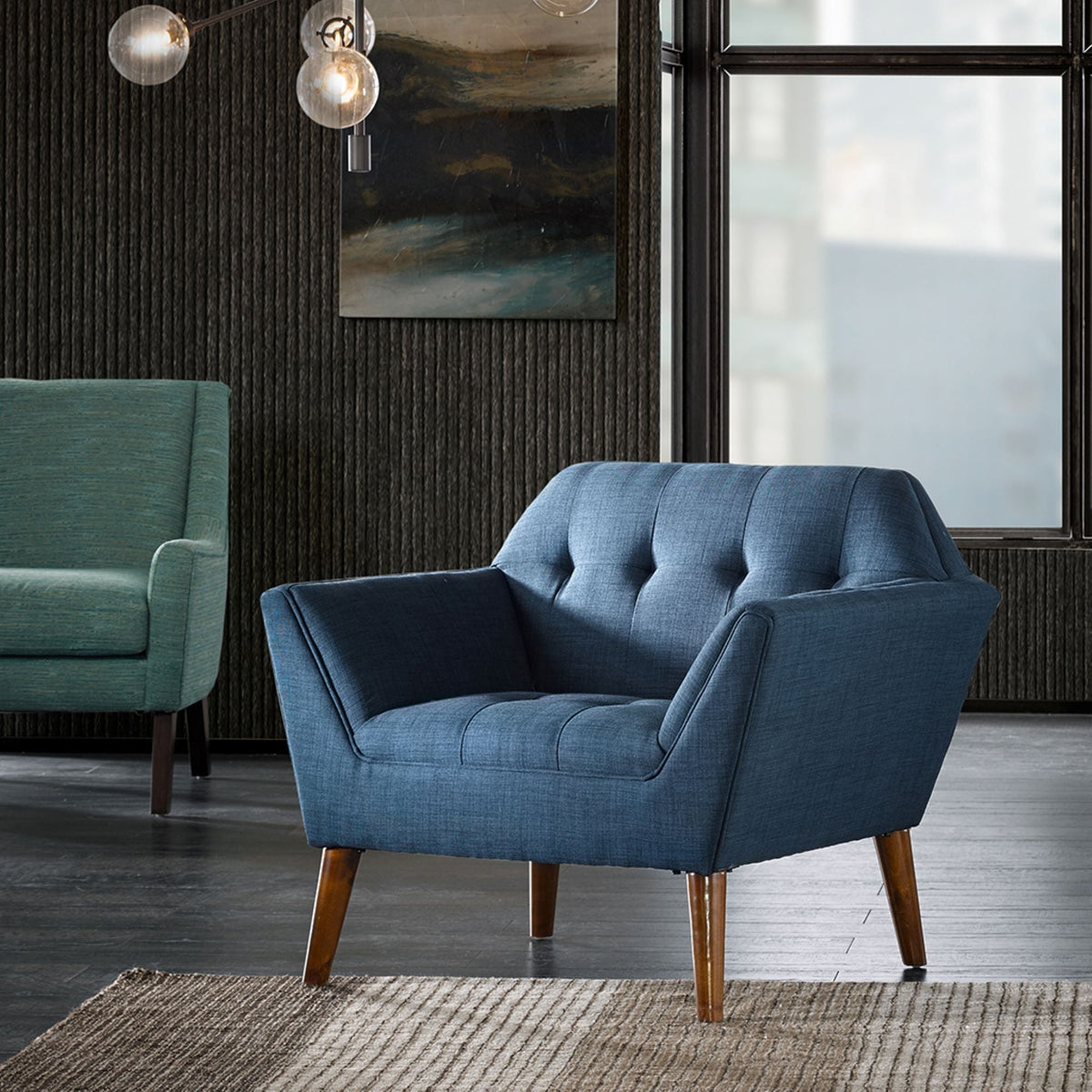 Modern Lounge Chair With Button Tufting, photo 18 of 40
