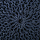 Bordeaux Knitted Cotton Round Pouf Ottoman Floor Cushion