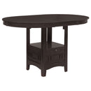 Danford - 5 Piece Counter Height Dining Set With Upholstered Stools - Espresso
