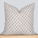 Tierra Block Printed Pillow Cover | Brown