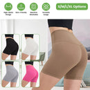 High-Waist Biker Shorts with Tummy Control for Workouts by LJGDeals