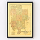 Vintage Map of Perry County, Indiana 1894