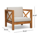 Brava Mid-Century Modern Club Chair with Water Resistant Cushions by HouseOfZazla
